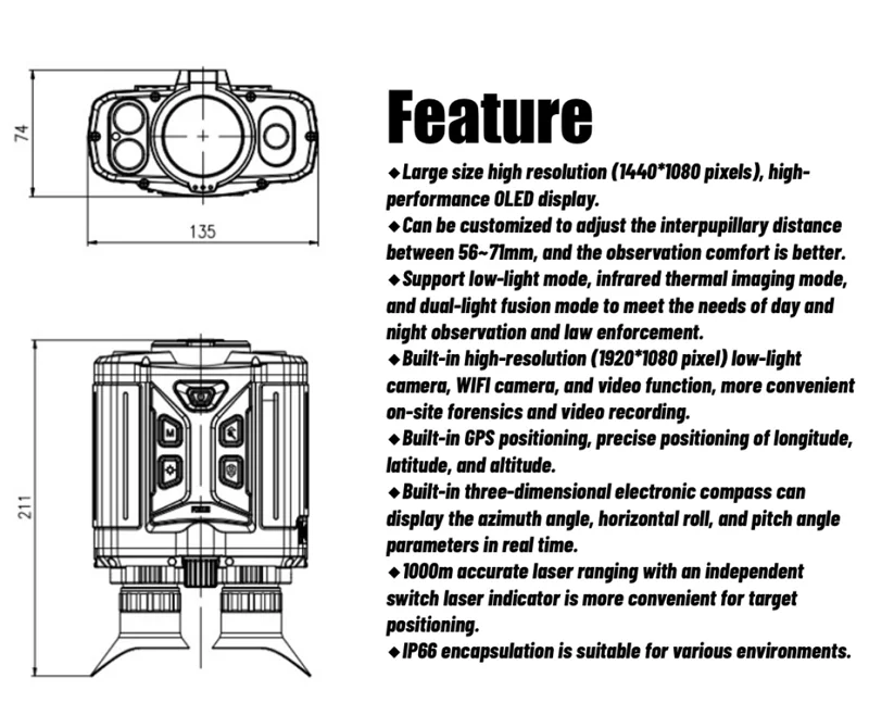 pulsar accolade pro 12um 35mm lens 384x288 sensor 3200m long range thermal imaging telescope thermal binoculars for hunting