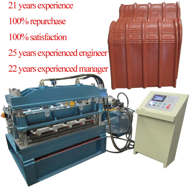 High quality automatic metal roof panel crimp curving roll forming machine China