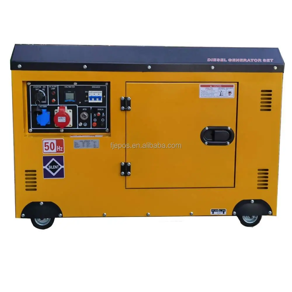 10 kva 10kva silent 10kw diesel generator 10kw 3 phase ats diesel without engine super silent single in dubai