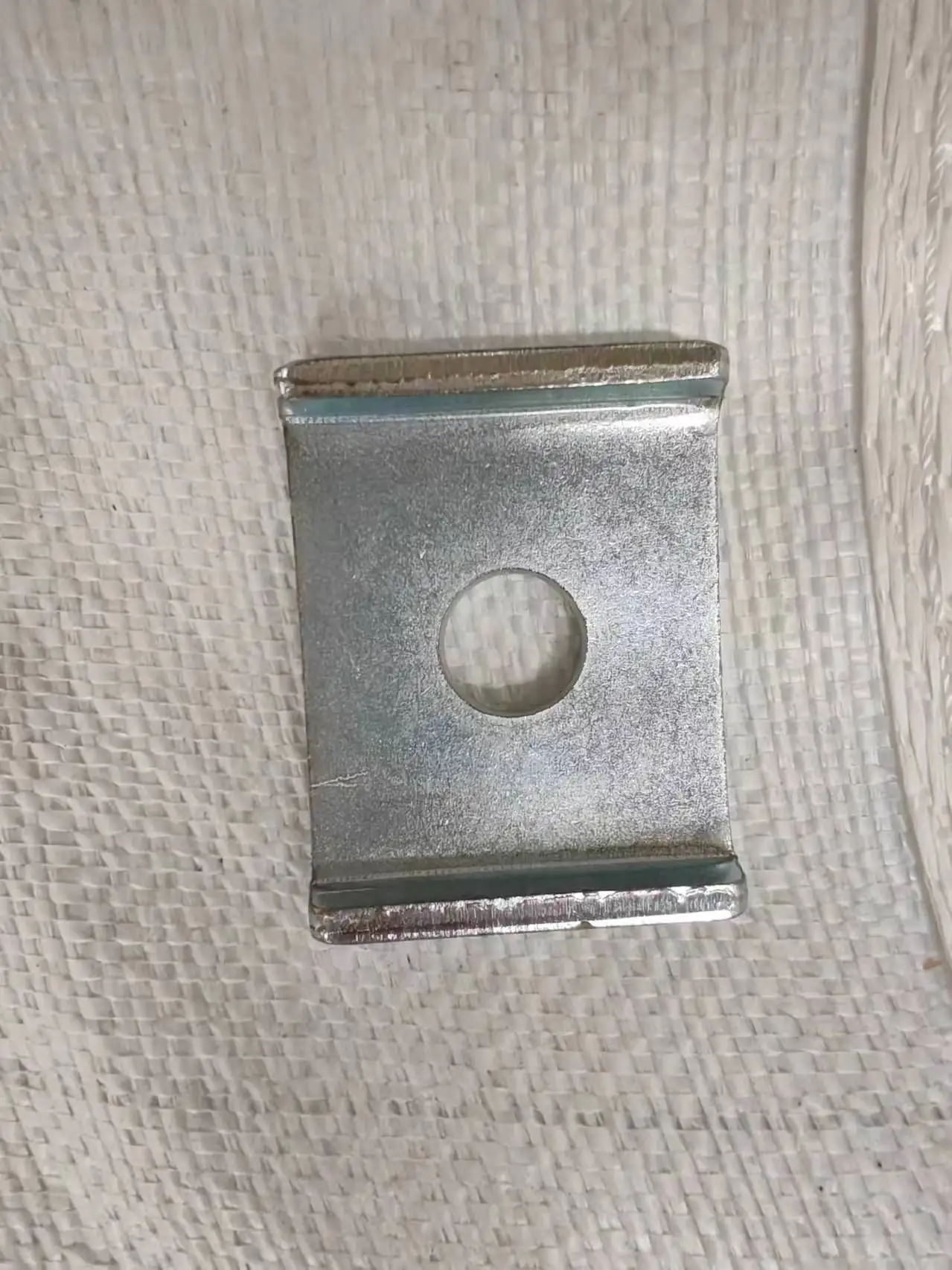 Customized U-Shaped Sheet Metal Bracket Metal Stamping Parts with Zinc Plated Finish Custom Fabrication Services