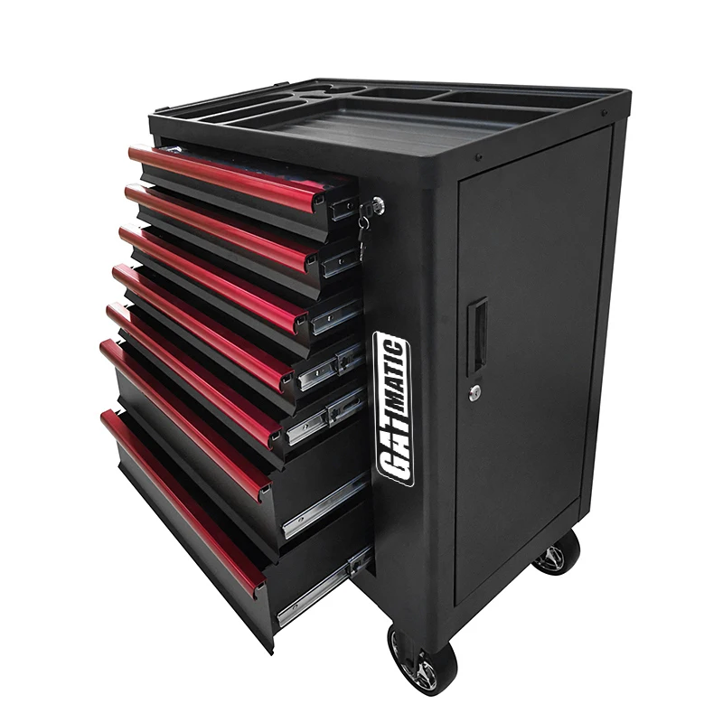 GATmatic Customised Luxury Supply Oem Heavy Duty Large Rolling Tool Chest 7 Drawers Tool Cabinet Car Container
