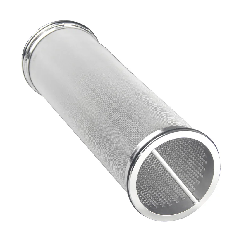 factory direct 10 30 40 micron stainless steel mesh sieves Round Shape Weave Wire Mesh Filter Silencer pipe
