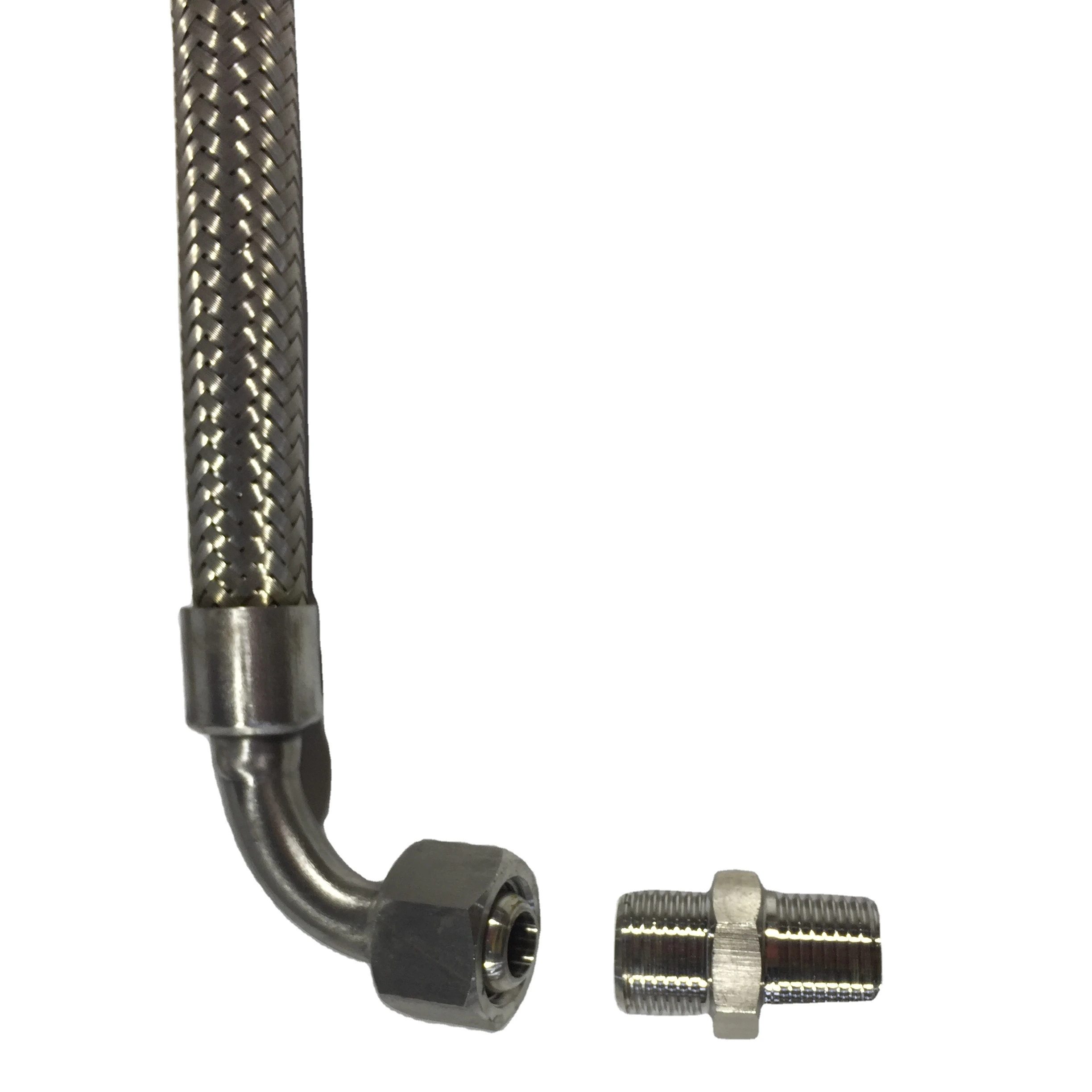 Stainless Steel Wire Braided Corrugated Flexible Metal Hose Pipes, Quick Convoluted Metal Hose for Heated Exchanger