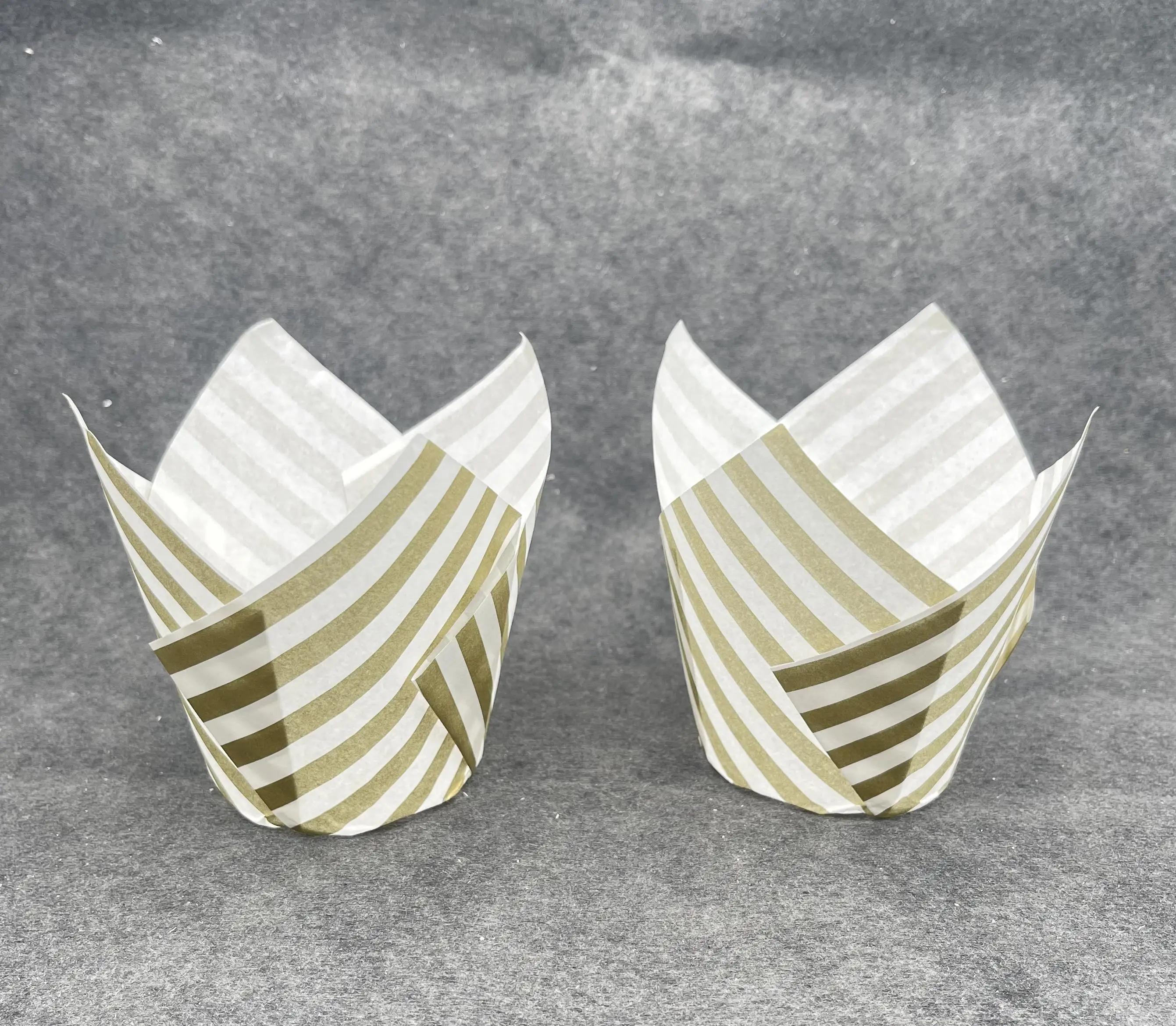 tulip cupcake baking homemade tulip shape muffin cupcake paper cupcake liner cup paper stripe pattern