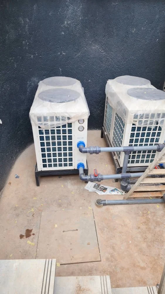 Indoor and outdoor electric swimming water pool heater low temperature  air to water  pool heat pump 21KW