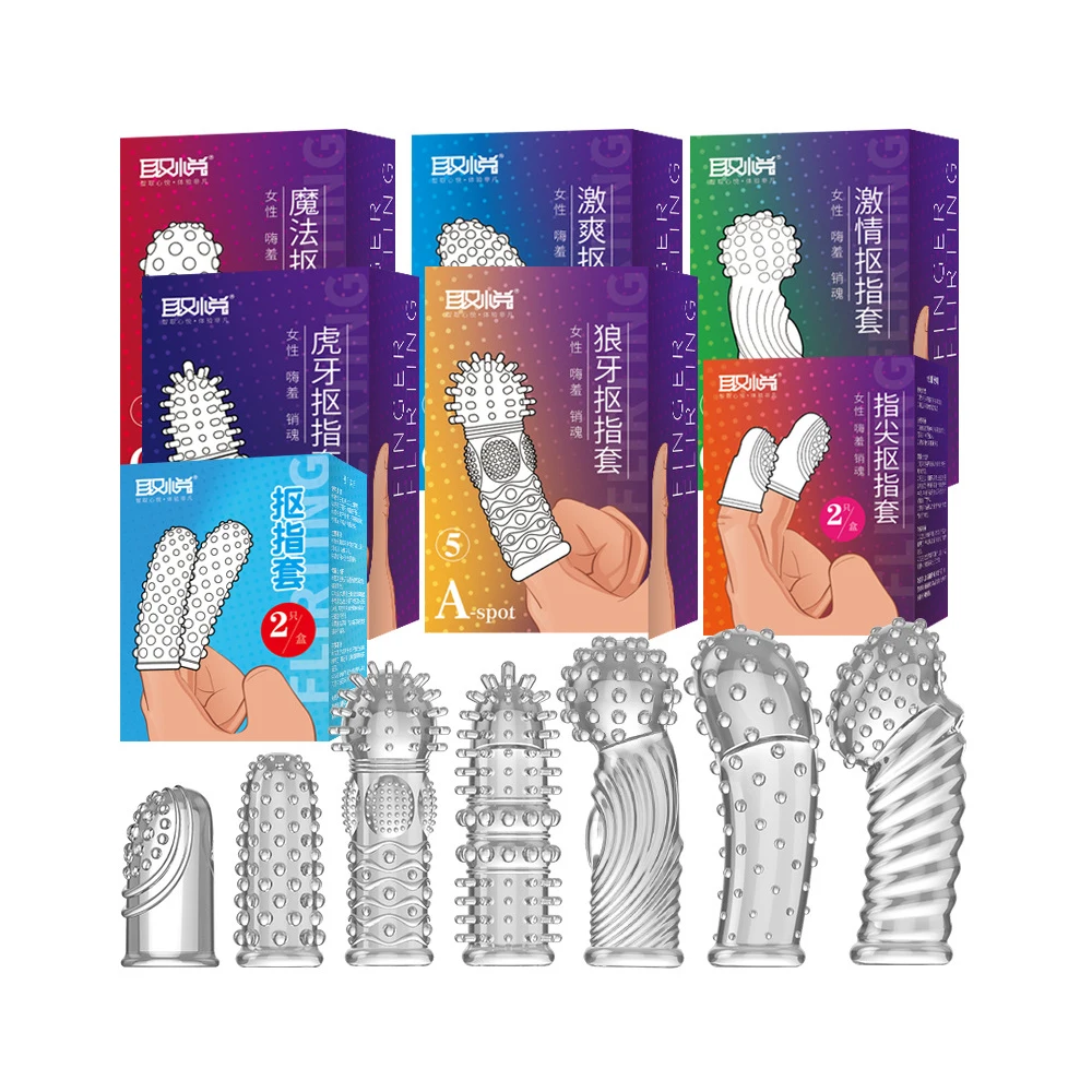 G Point Stimulation Finger Sleeves Clitoris Massage Sex Toys For Women Penis Rings Sex Delay Couples Games Gags&muzzles Sex Shop