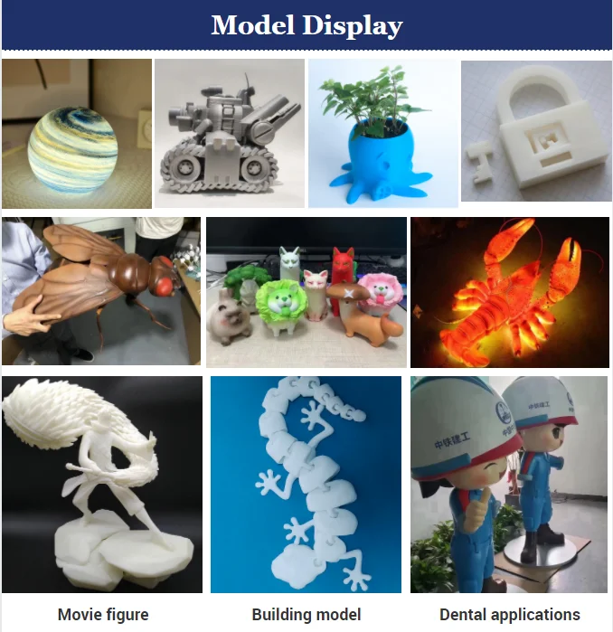 Colour 3D Printer Full Quad Mix For Resin Carbon Led Dlp Jewelry House 3D Laser Printer