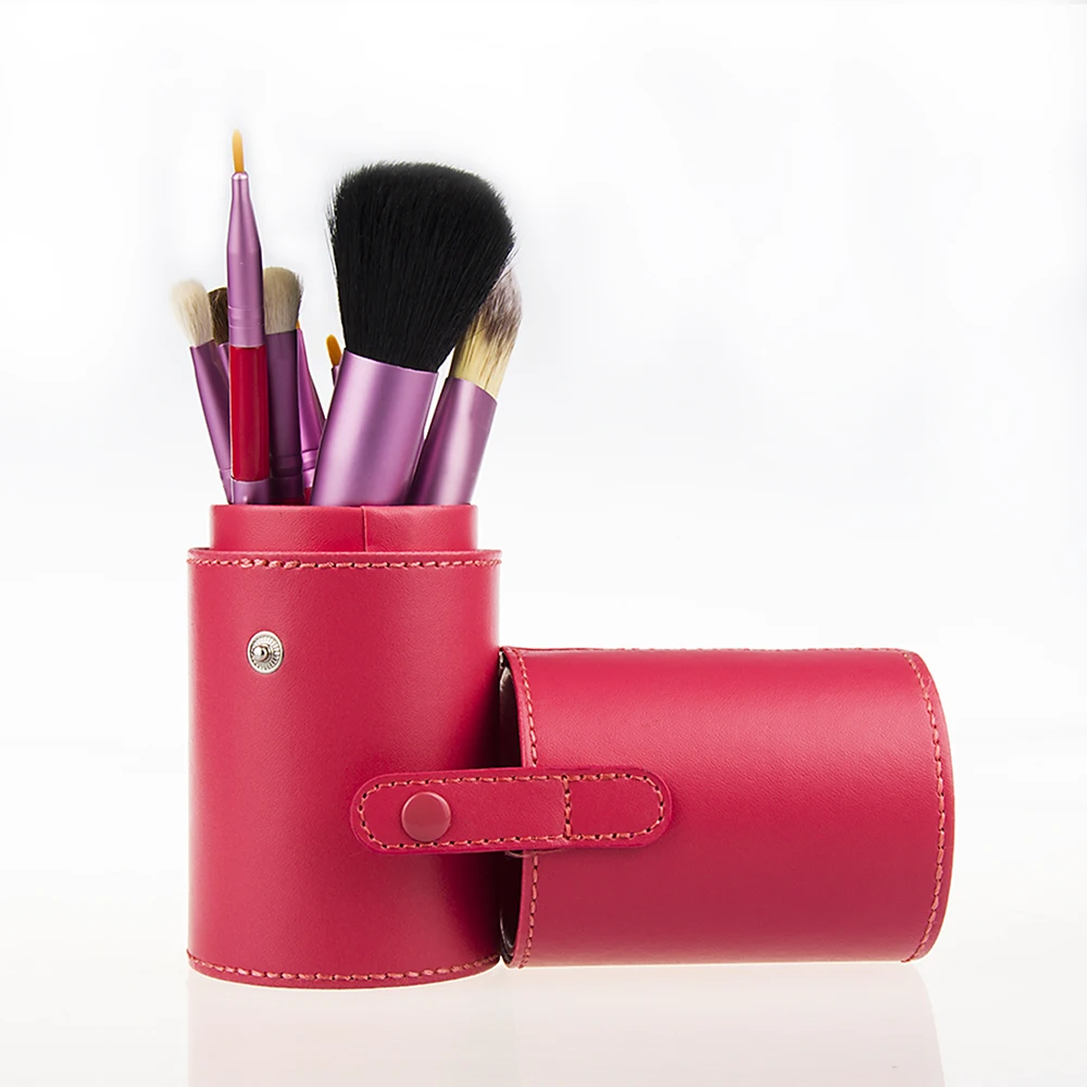 High Quality 12pcs Purple Pink Makeup Brushes With Glitter Handle