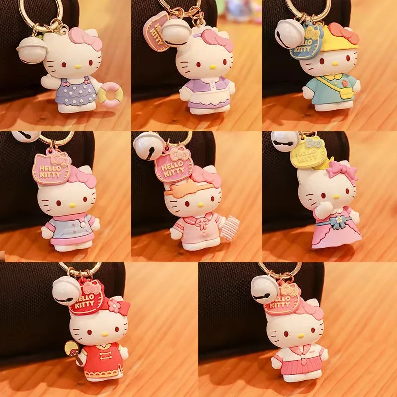 Lilangda  Cute Cartoon 3D silicone  Pendant Decoration Girlfriend Gift  Gift  rubber  Dressing Diary Katie Krychain
