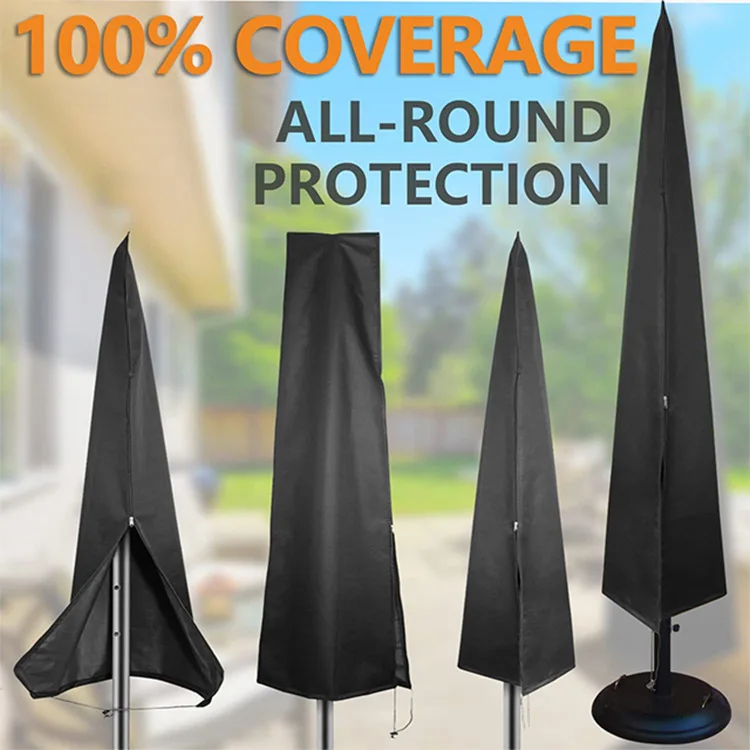 Outdoor Waterproof Patio Umbrella Casual Balcony Parasol Sun Shade Banana Umbrella Cover