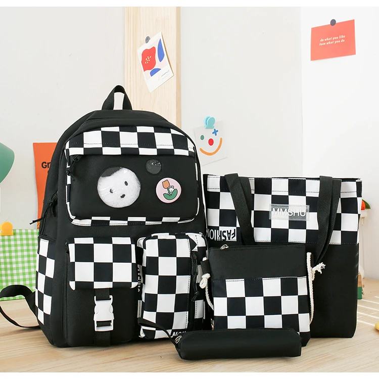 MARKSMAN Factory Wholesale School Backpack 5 piece Sets Multifunctional Backpack Travel Waterproof Backpack