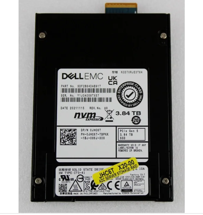 Dell EMC WHF98 1.92TB PCIe 5.0 SSD