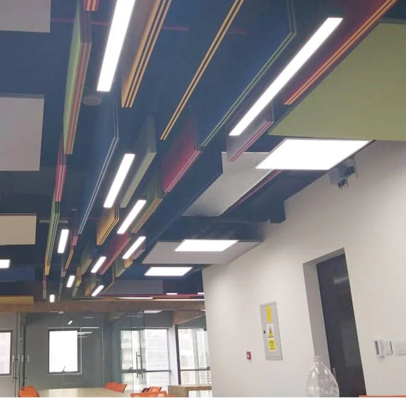 
ASTM E84 pet ballroom fabric wrapped black fleece acoustic carving wood wall panel 