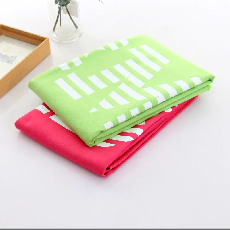 sand free factory wholesale custom printing sublimation with mesh bag  microfiber beach towel with travel bag