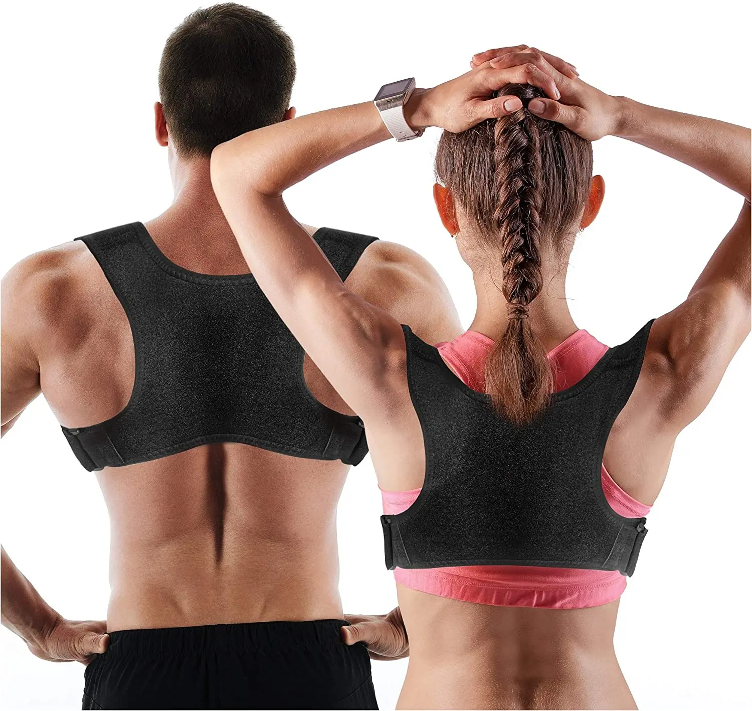 Intelligent Upper Back Clavicle Brace Adjustable Shoulder Straightener Smart Posture Corrector Breathable.posture Corrector