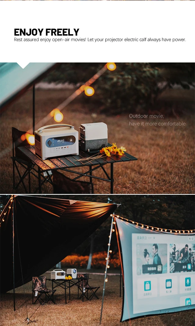 Power Supply With UPS Portable Home Energy Storage 700w UPS Emergency Power Supply Portable Power Station