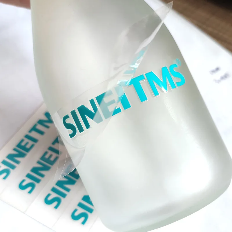 Custom Brand Car Sticker Decorative Sticker 3d Printing Vinyl Labels For Lipgloss Tubes Transparent Transfer Printing Sticker