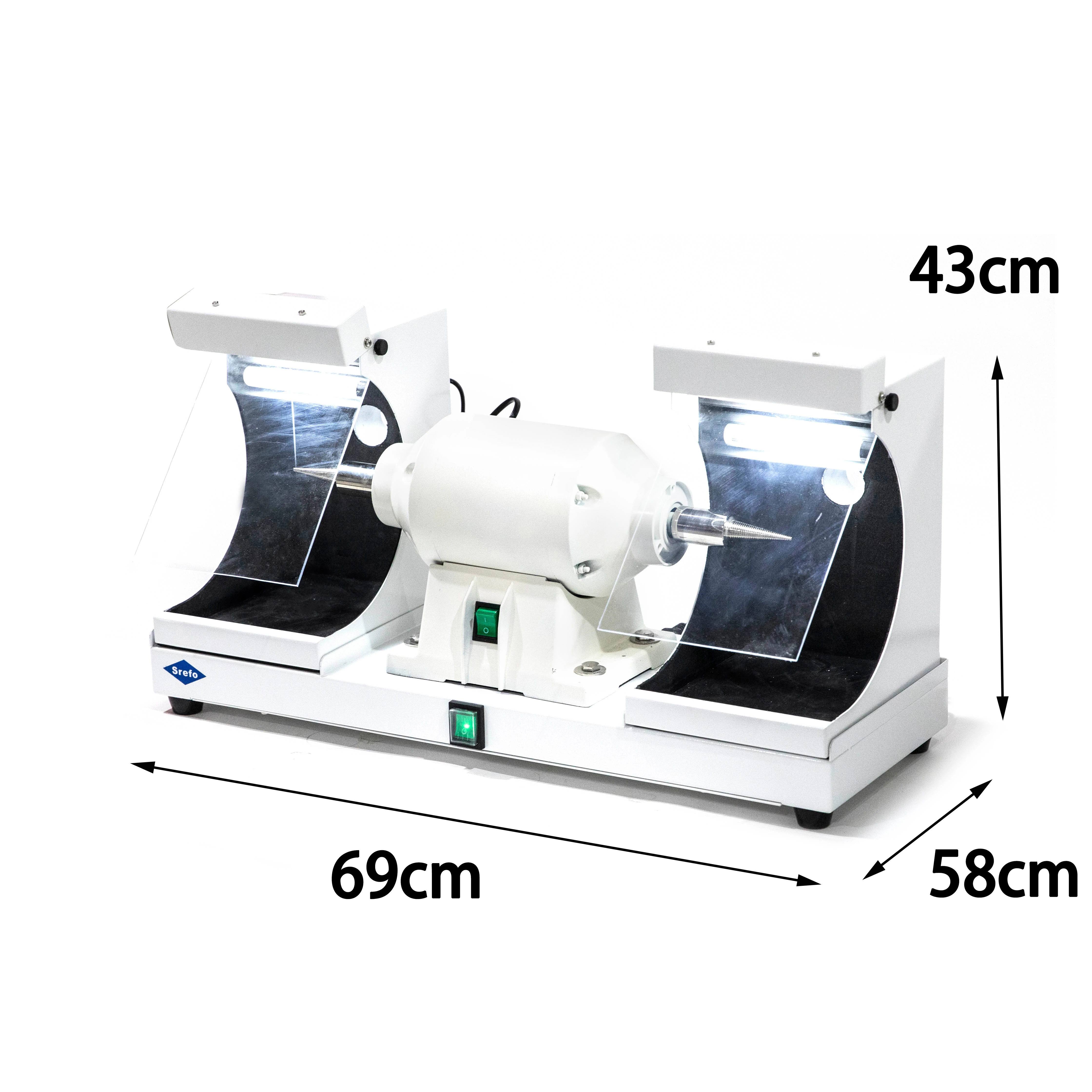 Dental Lab Products Polishing Lathe cutting machine polishing lathes with vacuum cleaner systems