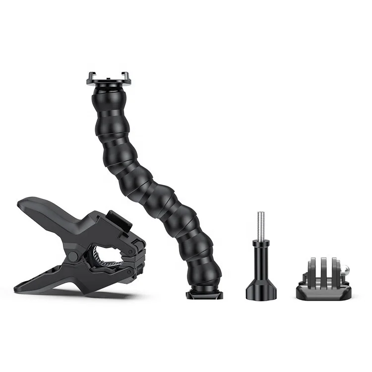 Регулируемый зажим для крепления Gopro с гусиной шеей, совместимый с камерами Gopro Hero 10 9 8 7 Dji Osmo