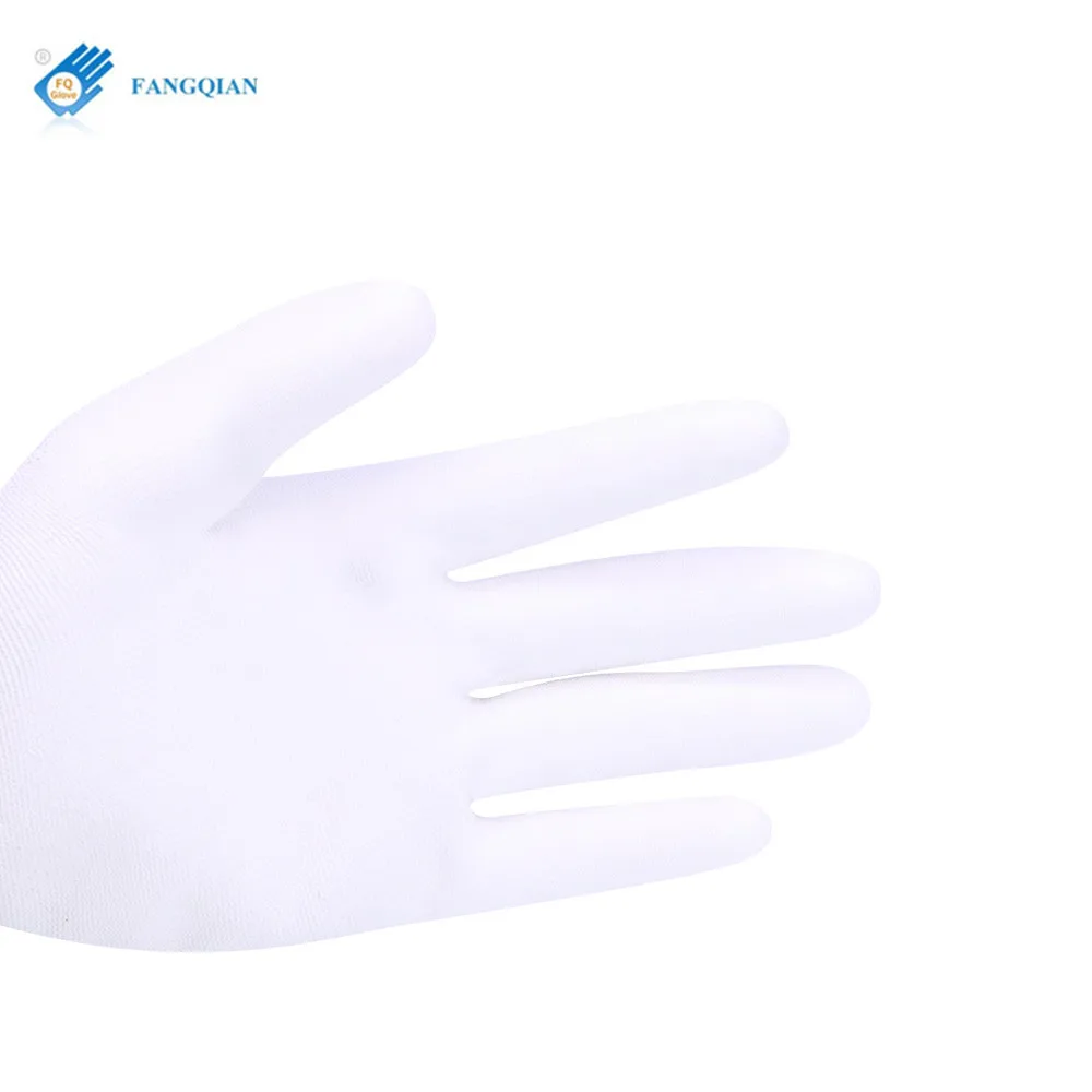 Cheap priceCustomized Logo Soft Durable  Nylon knitted EN388 PU Coating  Safety Working Gloves