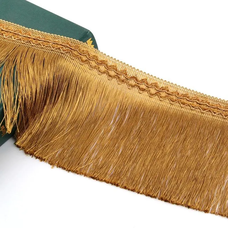 2024 Factory Direct Hot Sales  Purple Polyester Long Chainette  Trims Fringe For  Sewing Curtain Woven Clothing Accessories