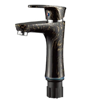 Plastic Basin Mixer Faucets Bathroom Water Mixers Single Hole Basin Sink Faucet Modern Hot Cold Water Mixer Basin Faucet