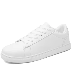 World- Win 2021 Blank Custom Logo Flat Leather Sneakers White Casual Shoes For Men