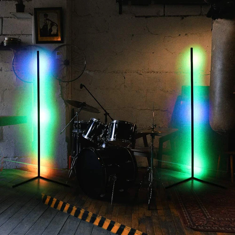  Fredlighting Minimalist In Stock Nordic Shelf Standing Contemporary App Remote Control Modern Tripod RGB Corner LED Floor
