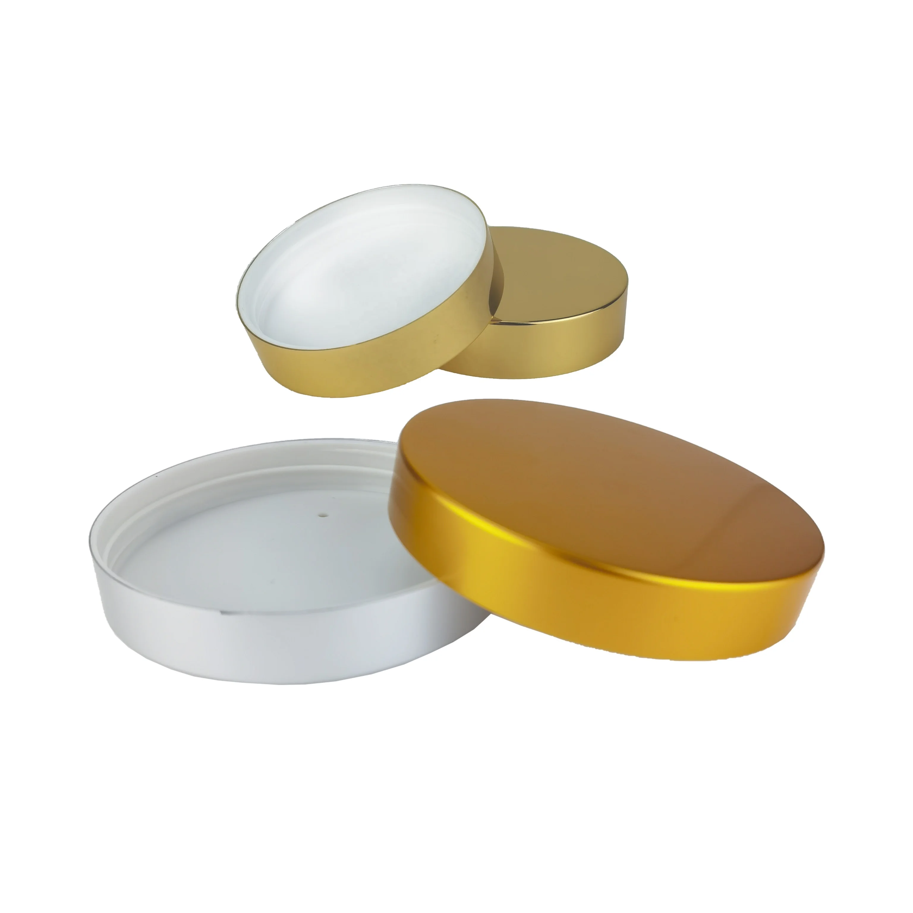 38-400 45-400 53-400 58-400 89-400 Unishell колпачки гладкая серебристо-золотистая металлическая крышка с вкладышами