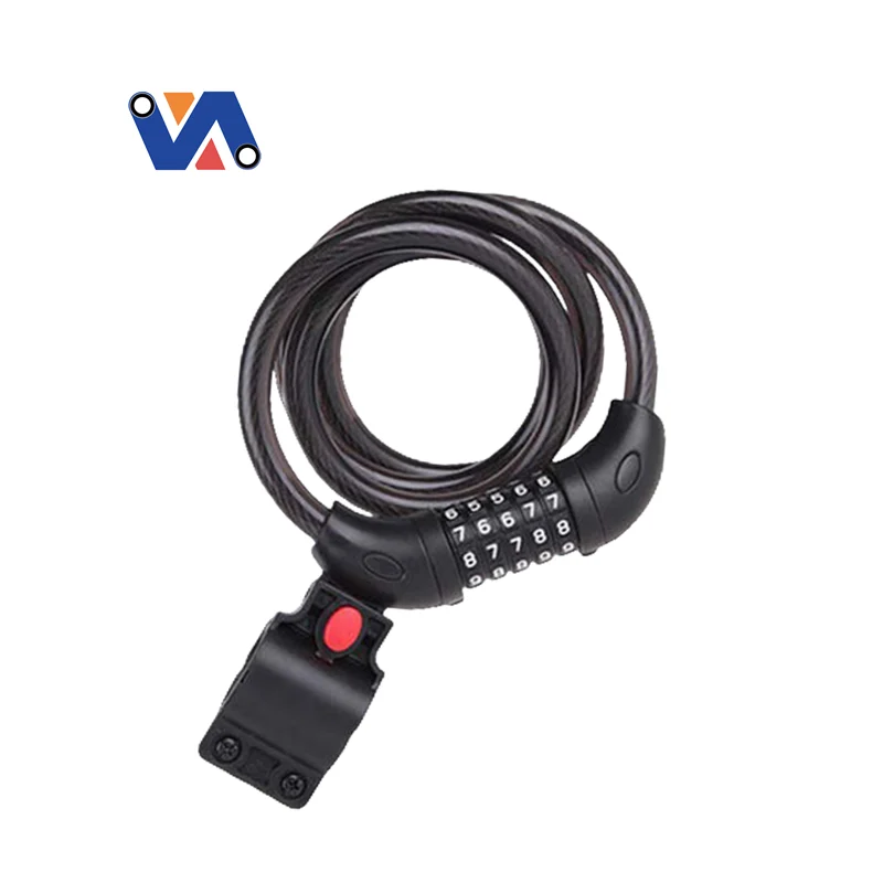 5 Digit Code Combination Bicycle Lock Bicycle Security Lock Bicycle Equipment MTB Anti-theft Lock For M365/M365pro Scooter