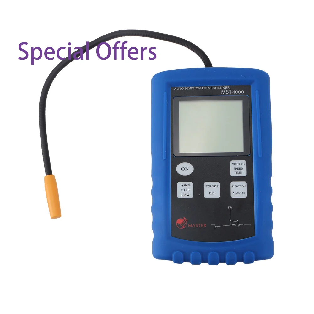 Auto Ignition Pulse Scanner MST-1000 Automobile Ignition Coil Test Tool with Spark KVOLT Calibration Function Ignition Spark