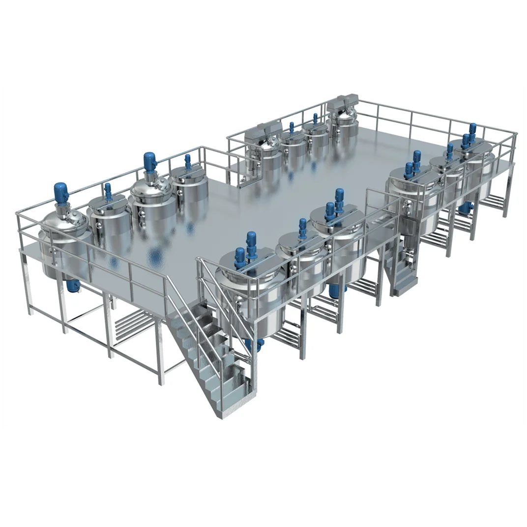High Safety Level Detergent Homogenizer Liquid Application And Homogenizer Mixer Homogenizer Cosmetic Skincare Production Line