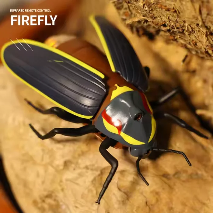 Remote Control Insect Rc Firefly Lighting Simulation Beetle Animal Toy Electric Halloween Prank Toys