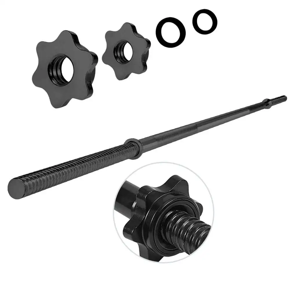 7ft Factory Supply Commercial Gym Fitness Machine Chrome Barbell Bar with Ring Collars Steel Material for Training
