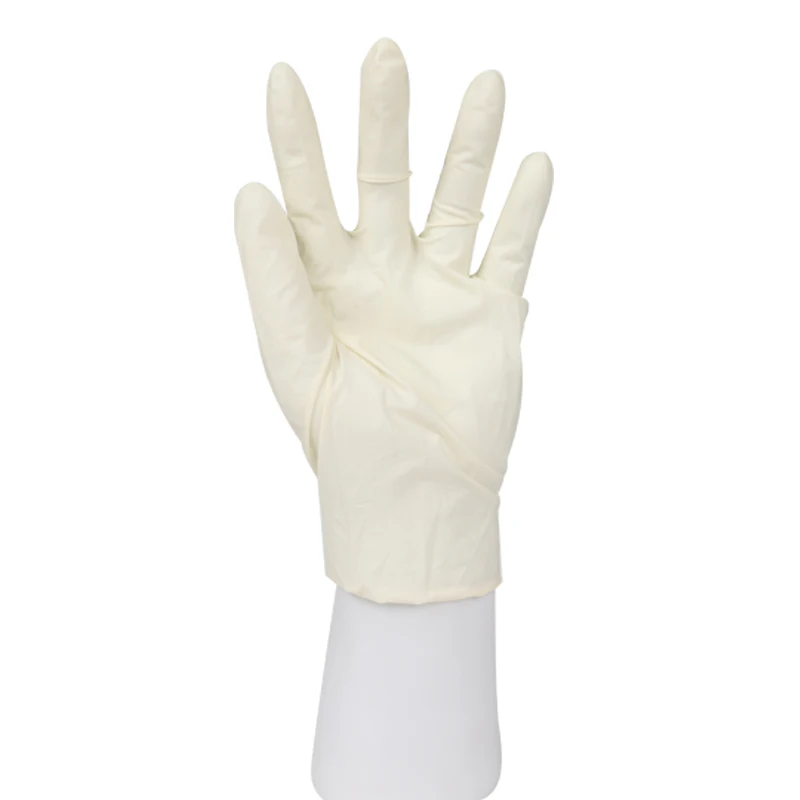CE 9inch disposable hospital medical white protection latex powder free examination gloves for Europe