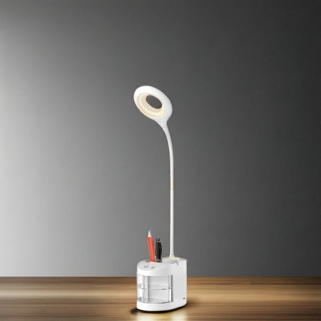 New table lamp with wireless charging flexible tube battery table lamp portable wireless table lamp