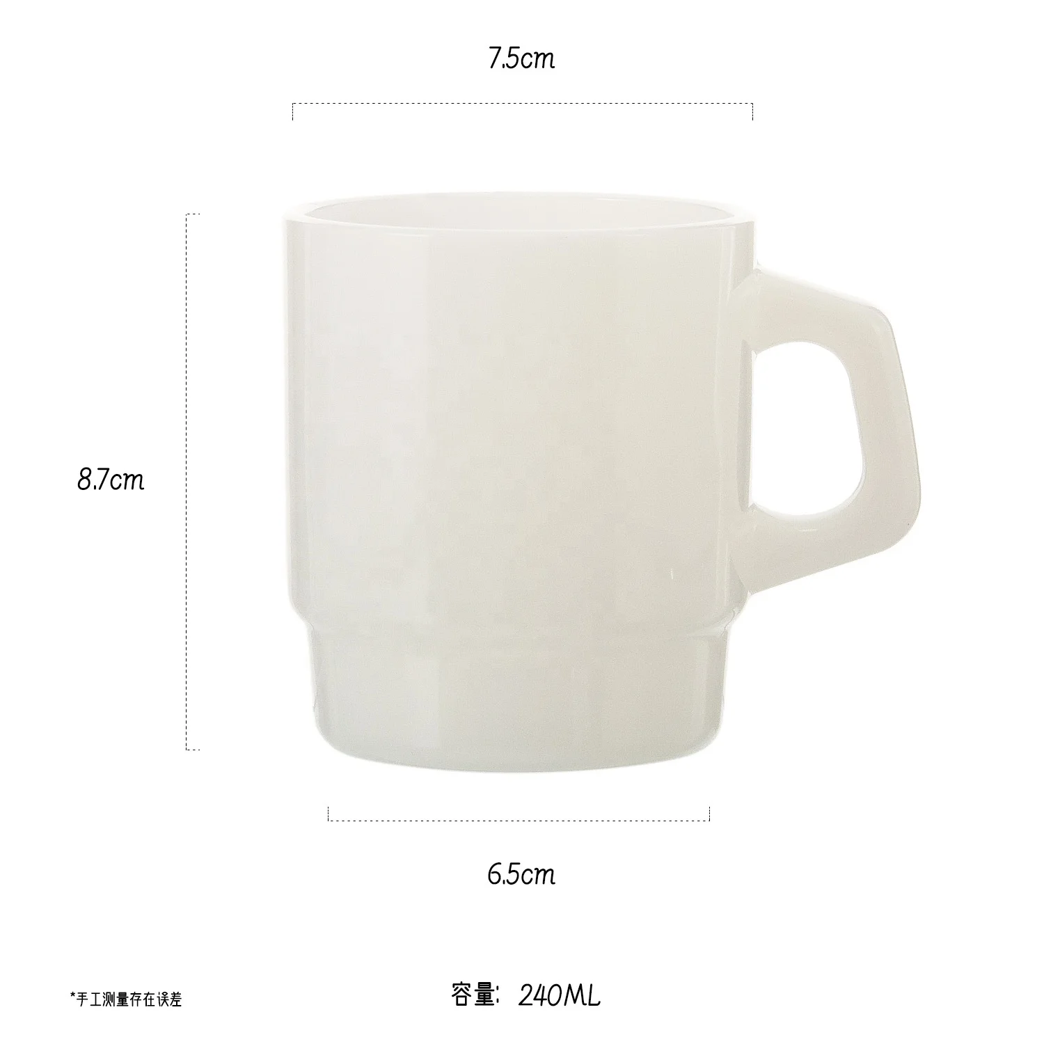 Samyo Luxury Cute Restaurant Decorative Thermos Mug Wholesale Customized Tea Cups Glass Reusable Ice Coffee Cup