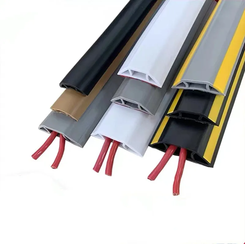 Good Quality PVC TPE Floor Wire Cover Cable Trunking Duct Cable Floor Trunking
