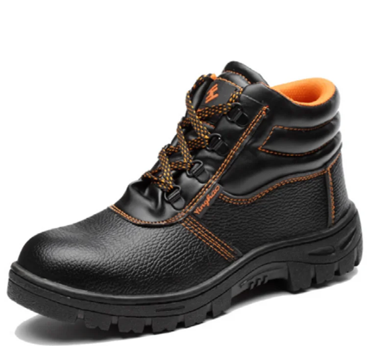 Рабочие ботинки со стальным носком, Мужская Нескользящая защитная конструкция, Противоударная защитная обувь