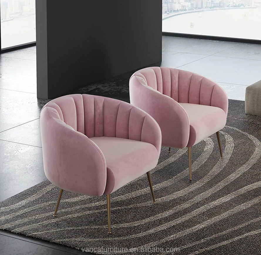 wholesale velvet upholstered leisure lounge sofa chair living room furniture modern