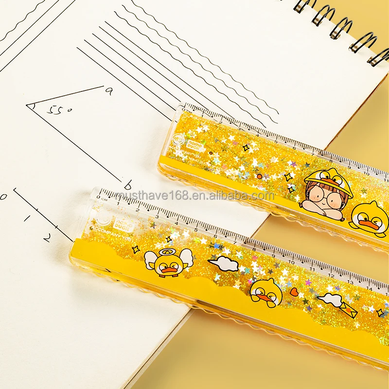 Maihe Recruiting Agent Wholesaler Nomo Duck 20cm Promotion  Creative Animal Shaped Drawing Plastic Ruler For School Stationery