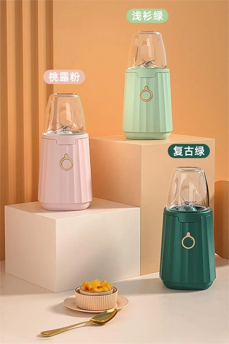 Baby food Portable Blender for Shakes and Smoothies with Glass Blender Cups Mason Jar High-Speed mini mixer portable blender
