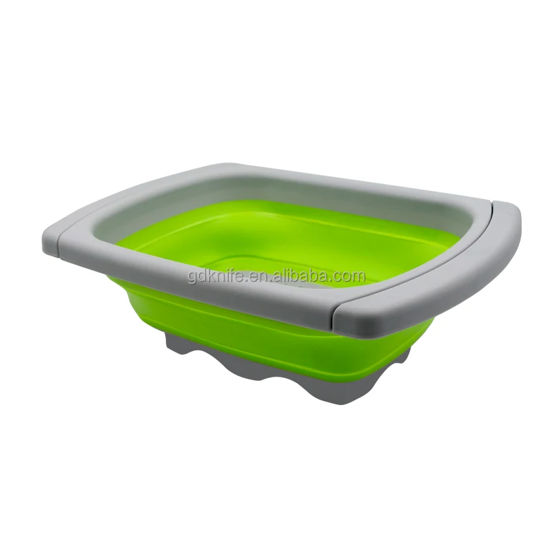 Multifunctional Adjustable and Extendable Silicone Foldable Strainer Basket Drain Basket