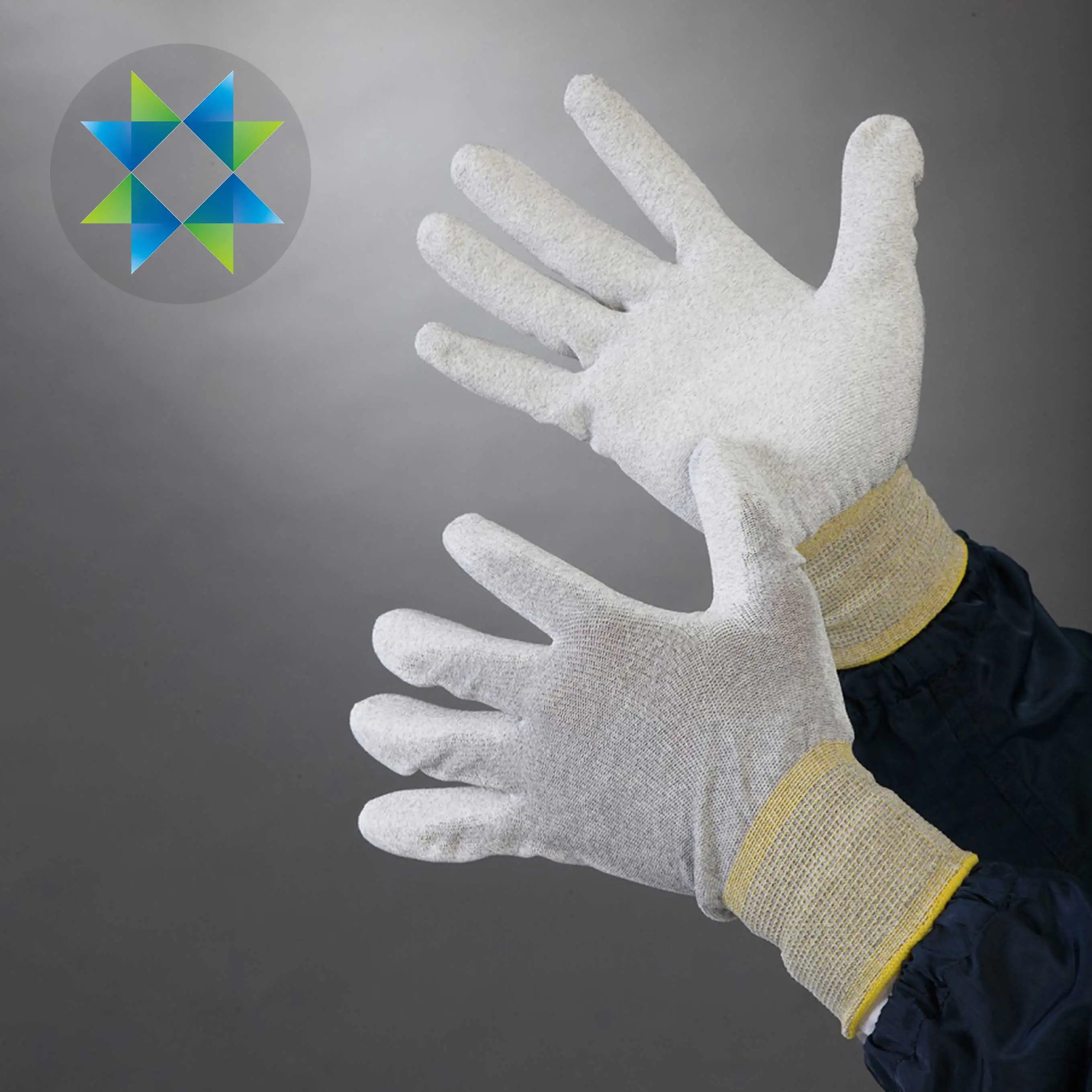 SKPURE  Palm Coated Nylon PU Gloves Polyurethane Palm Fit Safety work Gloves for Work