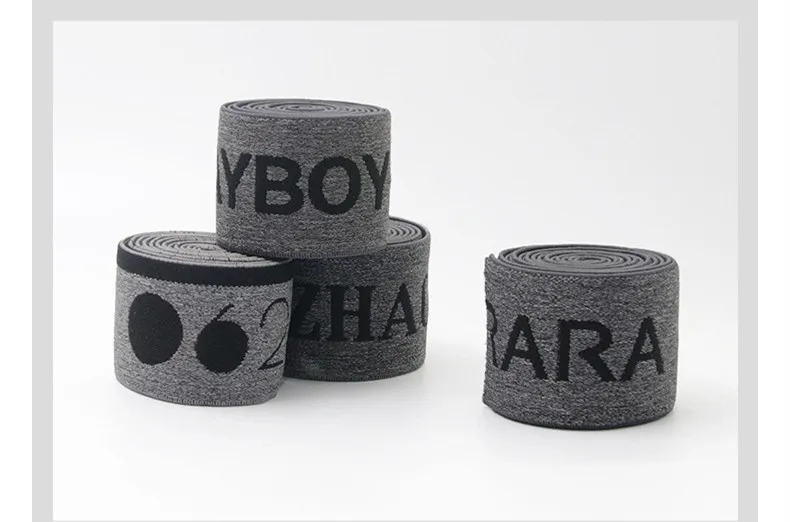 Manufacturers custom computer blended flower gray jacquard elastic belt nylon spandex belt yoga waist letter elastic belt