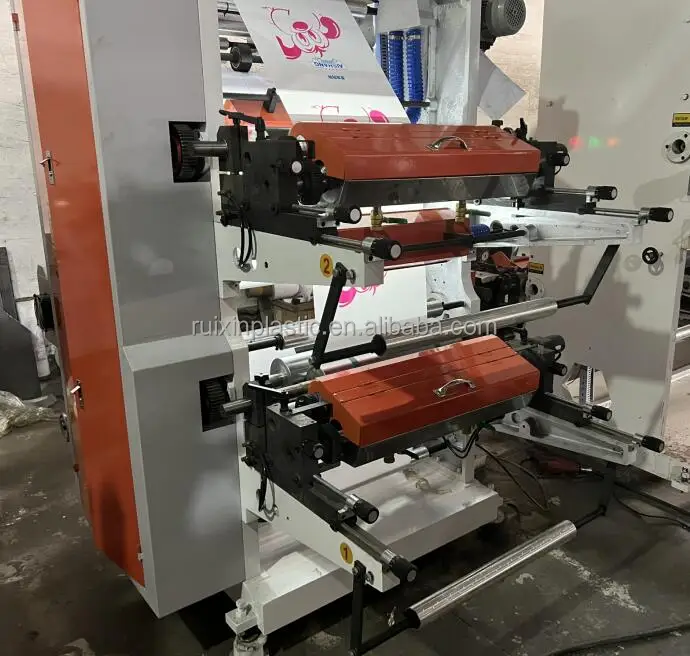 High Definition 2 Color 4 Color 6 Color Printing  Plastic Film Flexo Printing Machine Factory