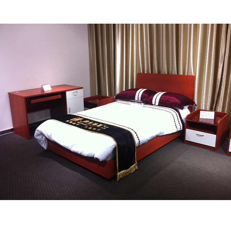 Modern Hotel Furniture High Quality Double Bed Wood Bedroom Furniture