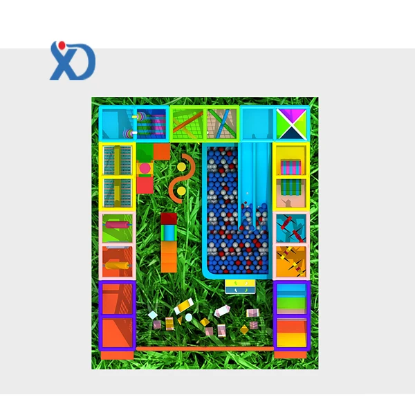 kids modular soft mobile playground for lease business