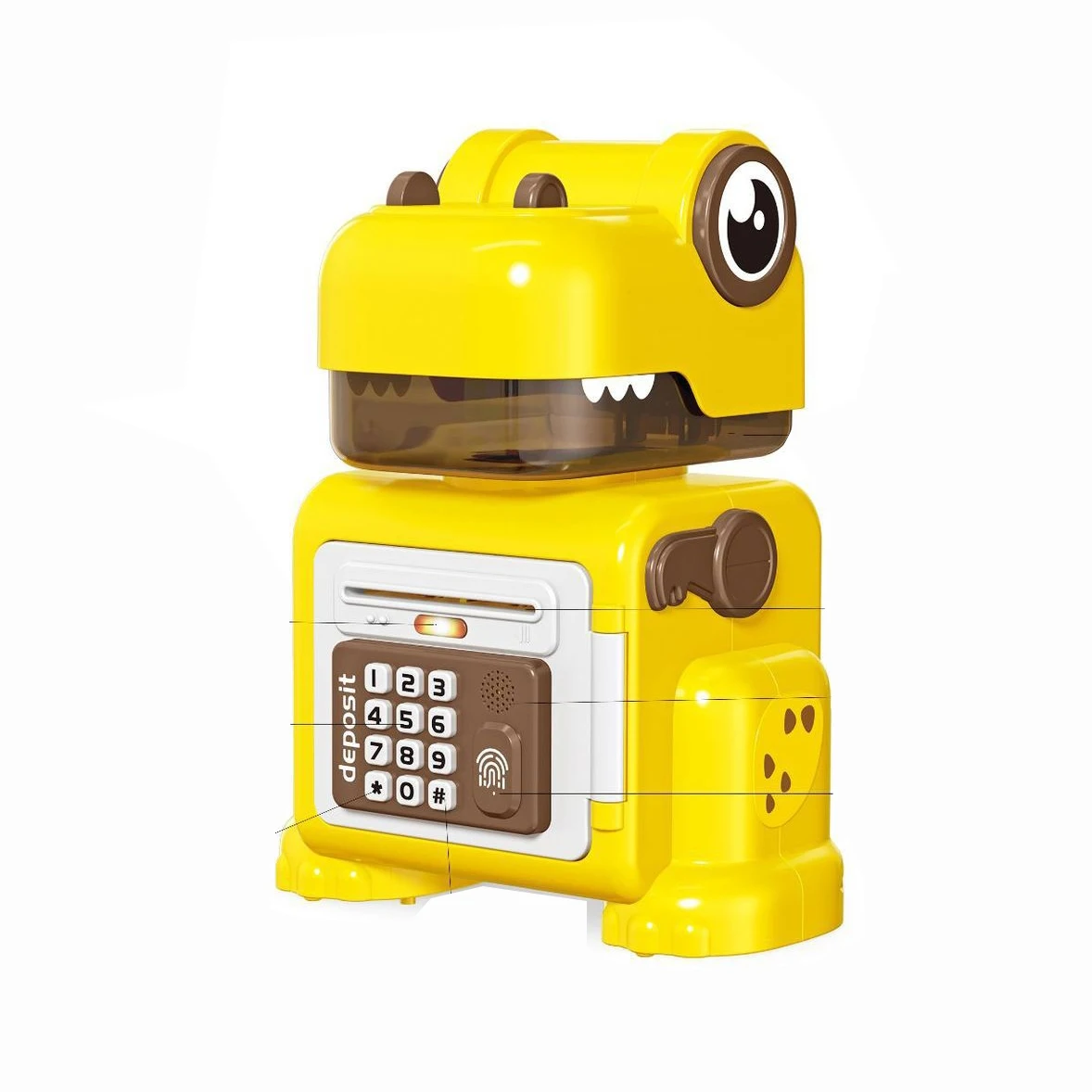 Kids cute multifunction money saving atm bank toy electric digital password piggy bank toy