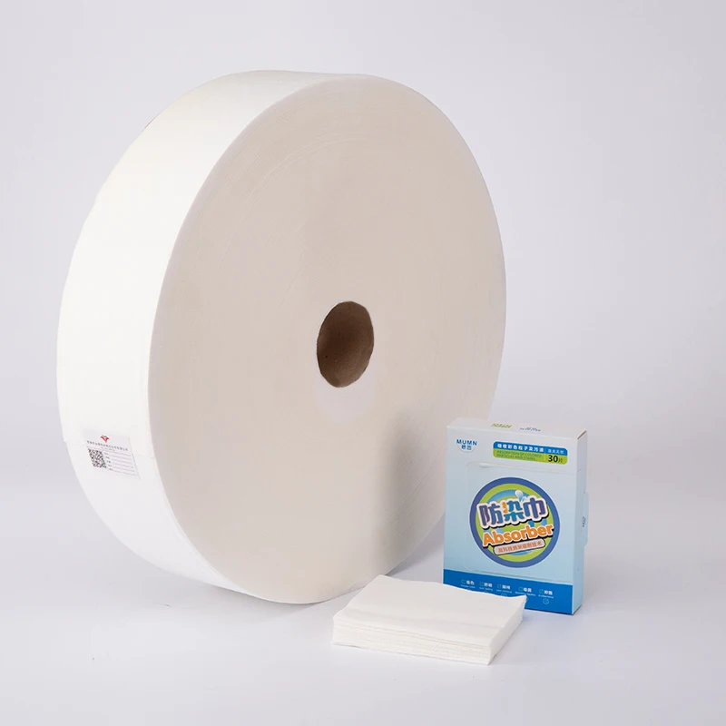 Spunlace nonwoven for color absorption tablet, good absorption to dyes and stain, spunlace nonwoven manufacturer